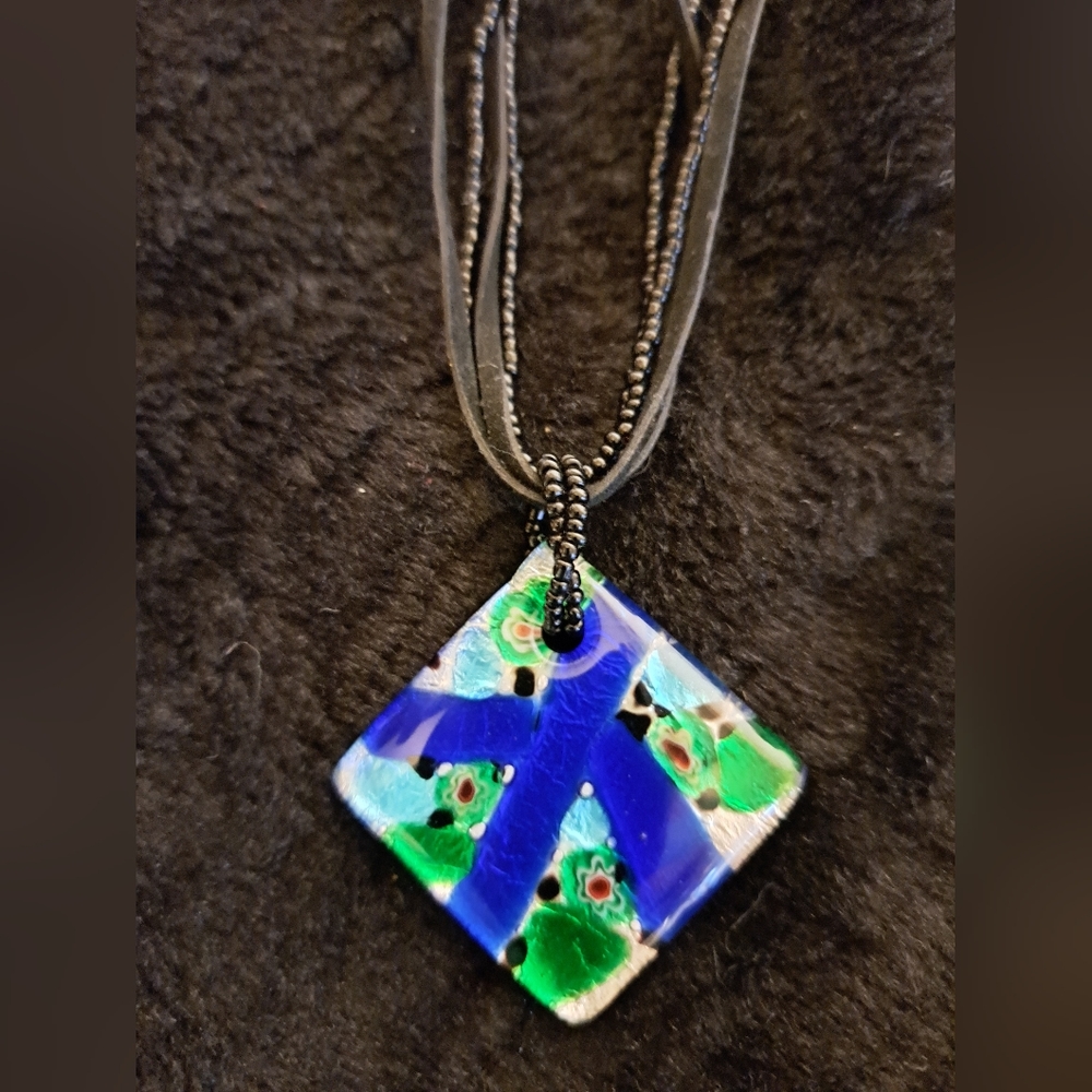 Murano Glass beaded neclace.